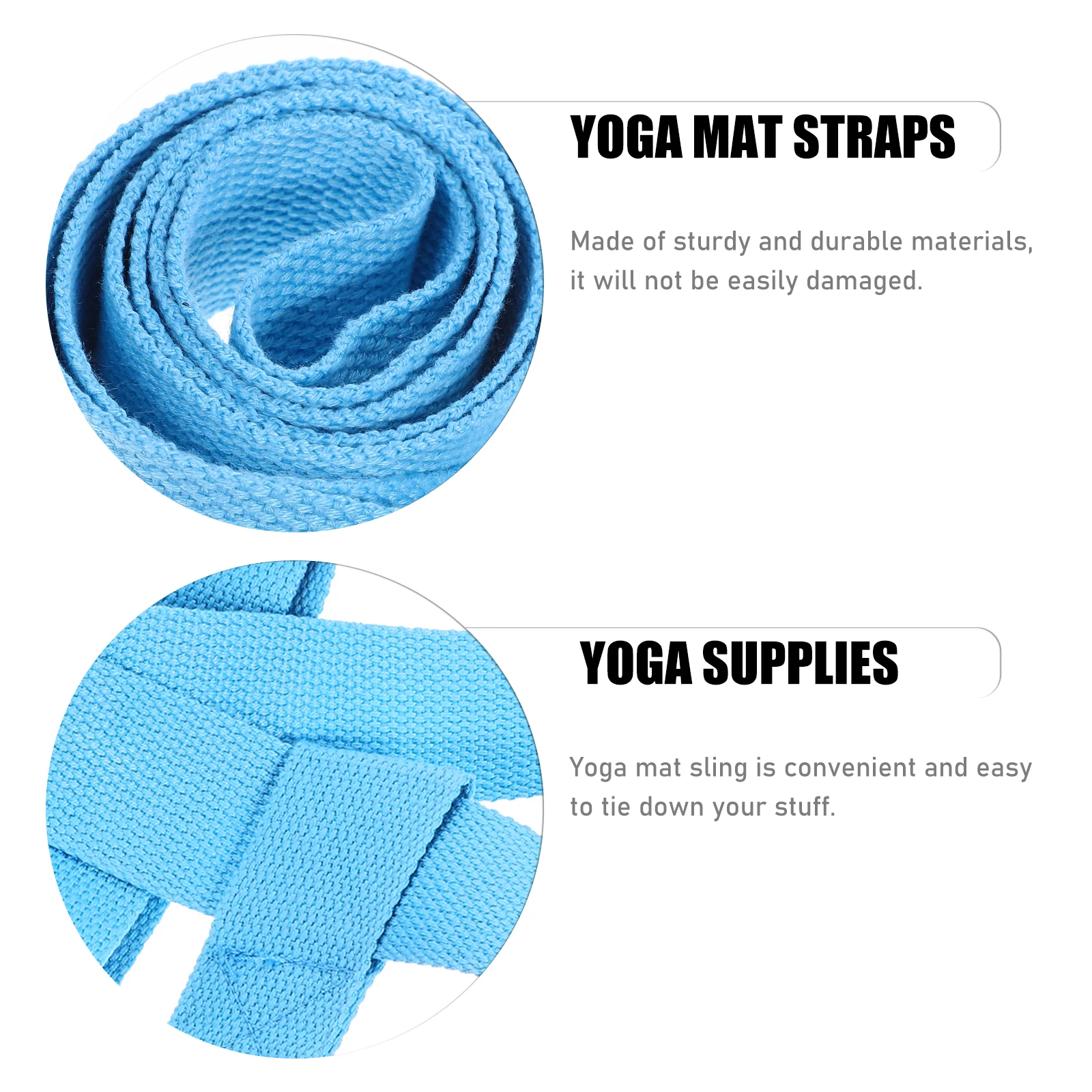 

2pcs Mat Sling Adjustable Strap Carrying Cushion Blanket Outdoor Fitness Equipment Lightweight Durable Hands-Free