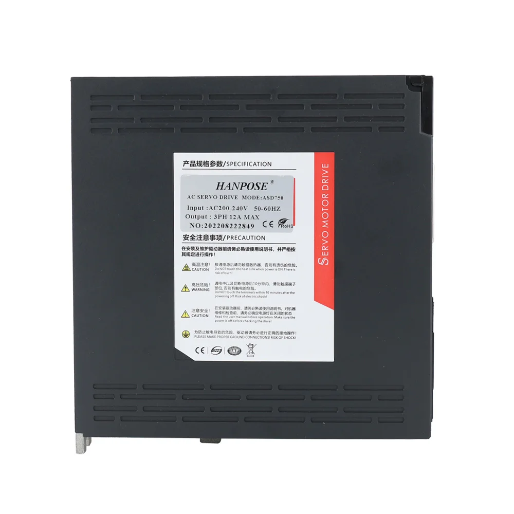 Imagem -02 - Hanpose-servo Motor Driver Atualização Asd750 Ac200240v Controlador Cnc Peça