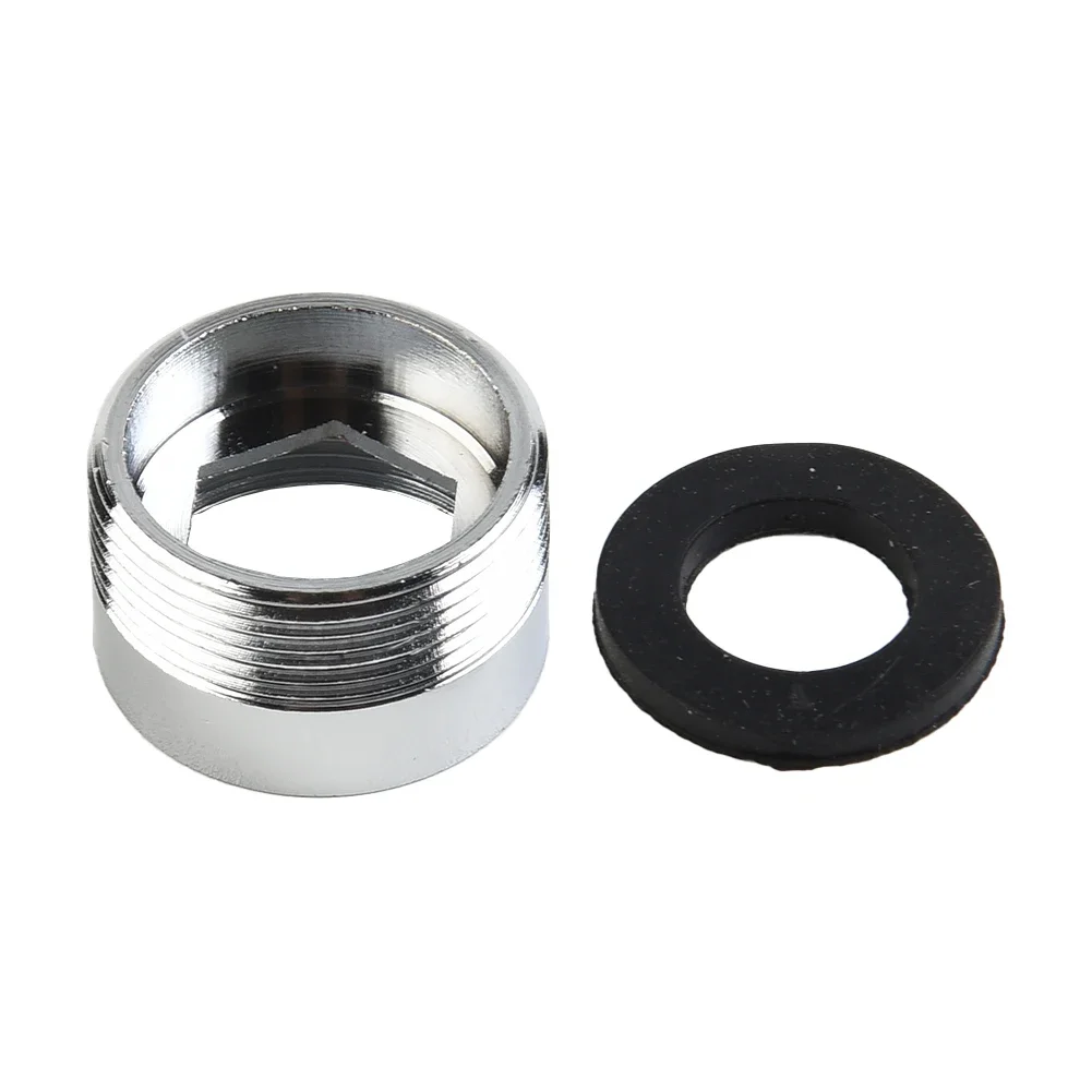 Faucet Metal Adaptor Inside Thread Water Saving Kitchen Tap Aerator Connector Replacement Repair Accessories Silver