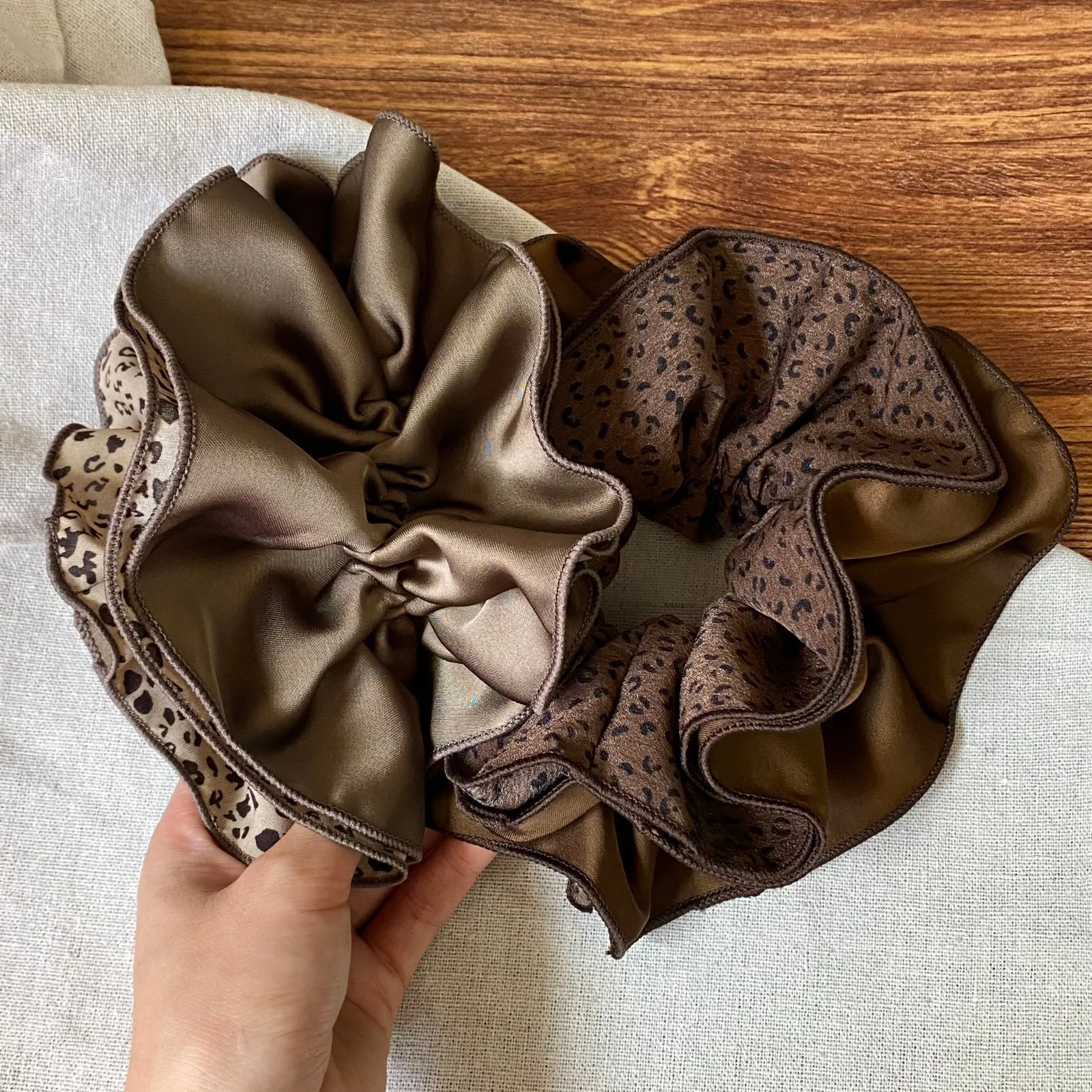 1 gomas elásticas para el pelo con estampado de leopardo para mujer, elegantes para uso diario y fiesta, regalo Ideal