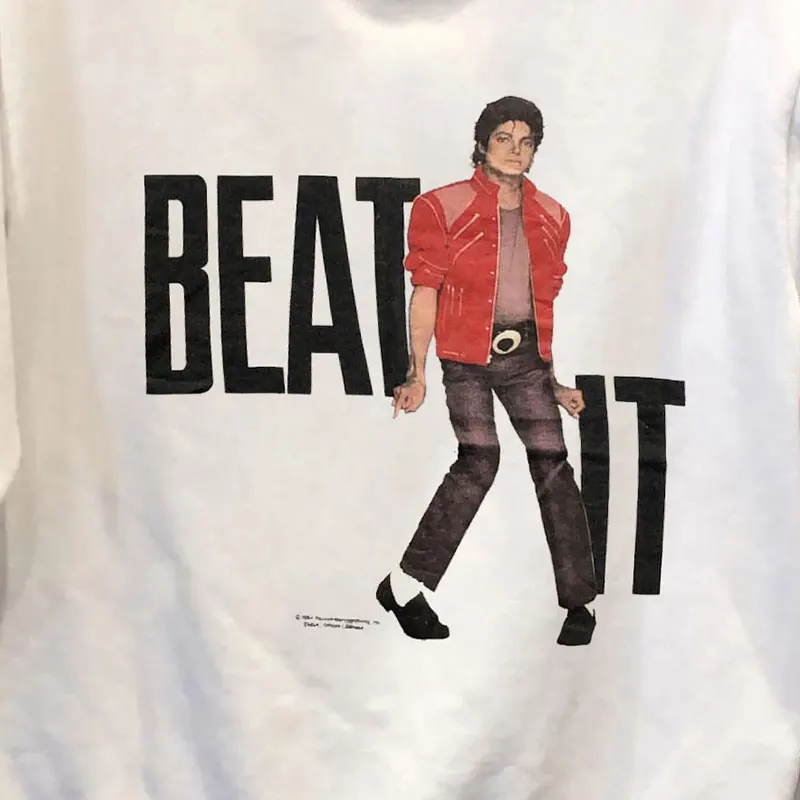 2024 última moda Y2k Michael Jackson patrón de alta calidad suéter de cuello redondo para hombres y mujeres deportes casuales jersey superventas