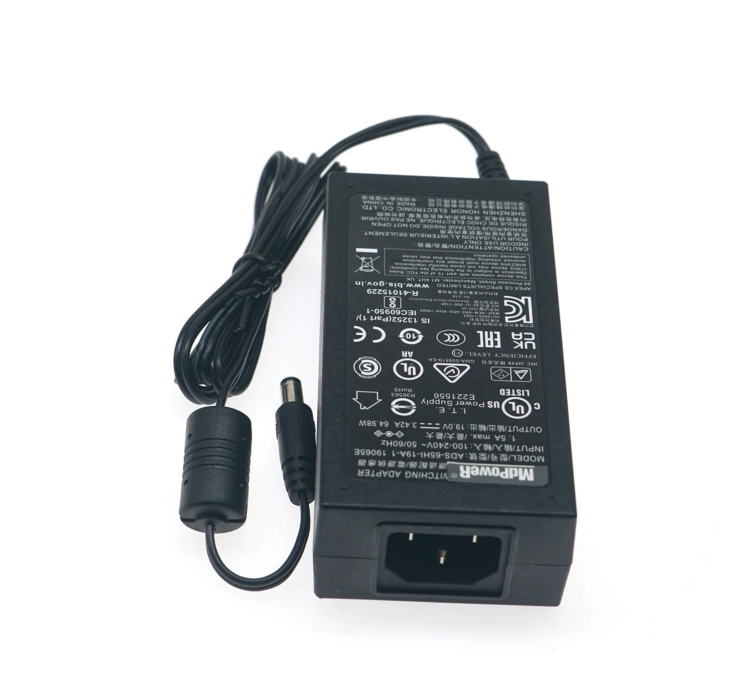 Genuine HONOTO AC/DC Adapter Charger ADS-65HI-19A-1 19065E 19V 3.42A 65W Laptop Switching Power Supply