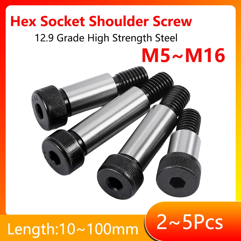 M5 M6 M8 M10 M12 M16 M20 Hex Socket Shoulder Screw 12.9 Grade High Strength Steel Shoulder Bolt Roller Bearing Screw