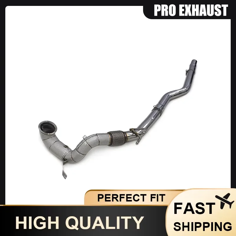 pro High Quality SUS304 Catted Downpipe for VW Volkswagen Golf 8R Golf 8 GTI MK8 R Performance Racing Exhaust Downpipe Systems