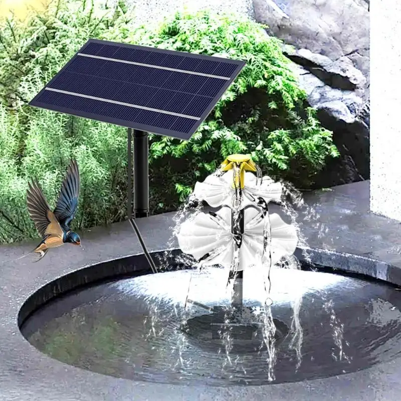 

Солнечные водяные насосы для украшения птичьих ванн, несколько распылителей, модель ABS, конструкция B03E