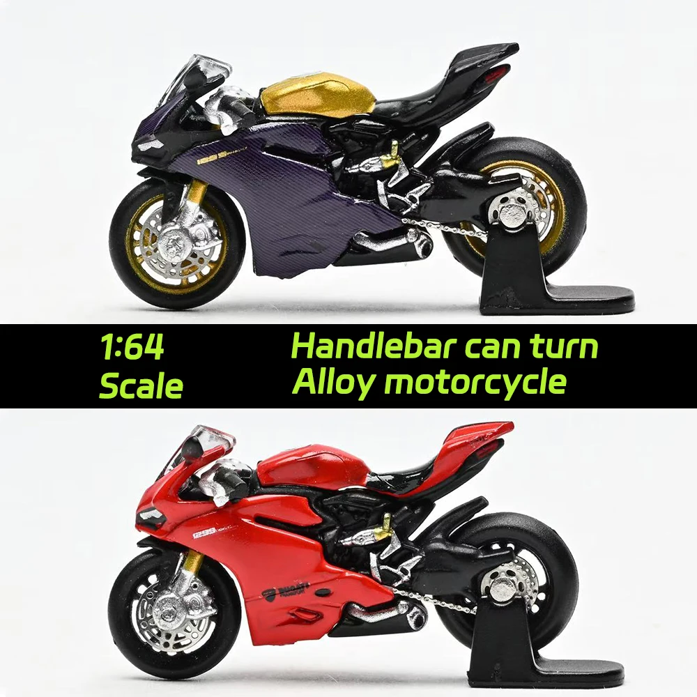 1/64  Alloy 1299 Motorcycle Model  Diecast Static Detailed Collectible for Adults Cool Gift for Men Hobby & Toys