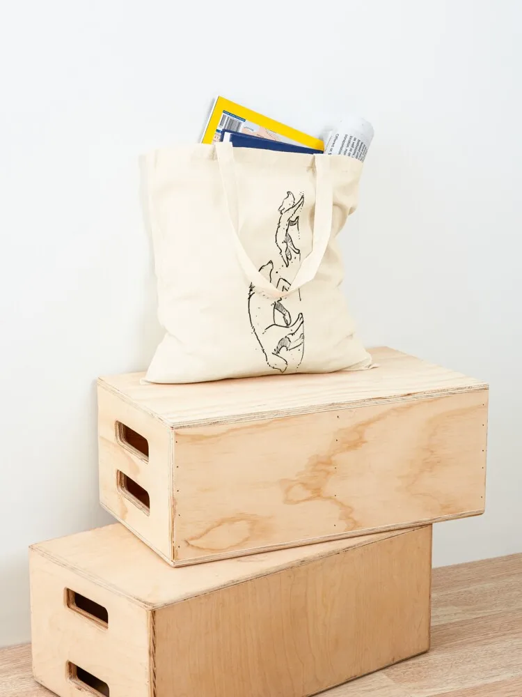 حقيبة تسوق بشعار Life is Strange Wolves Choice (أسود) حقيبة تسوق نسائية قابلة لإعادة الاستخدام وحقائب تسوق قماشية