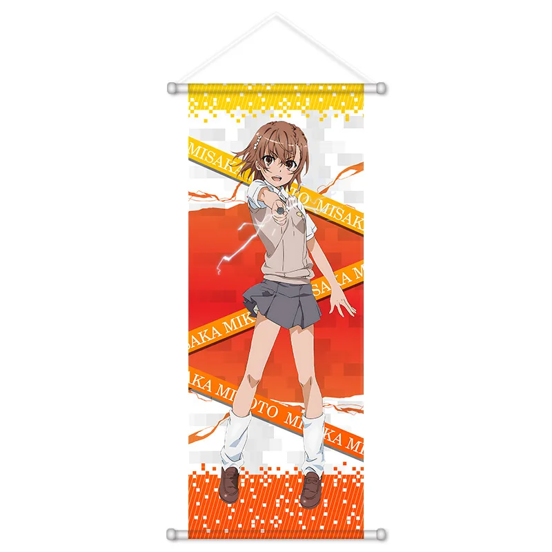 VIKAMA Brown School Uniform Girl Anime Wall Scroll Tapestry Classic Student Art Fabric Poster for Bedroom Dorm Room Decor Gift