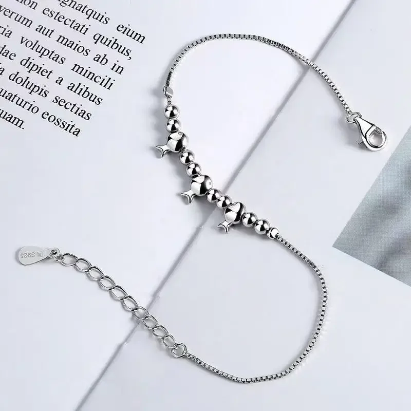 

Pure silver s925 braceletKorean version of Forest style simple, sexy, fashionable, personalized and versatile wristband