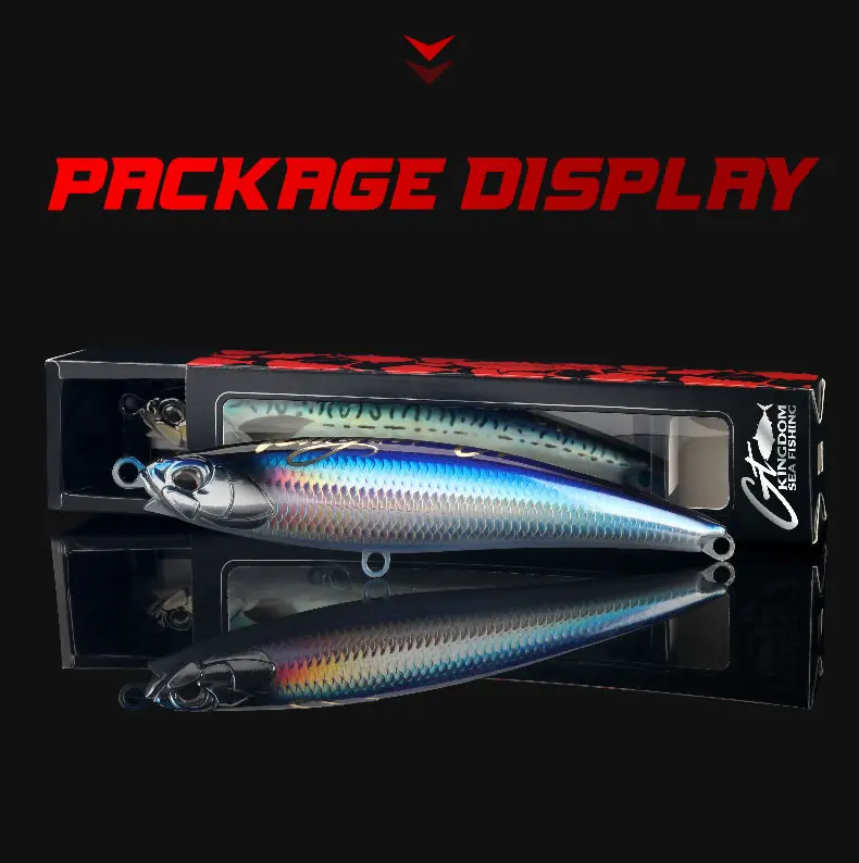 Kingdom GT Pencil Topwater Angelköder Z-Dog 40g-71g 160mm-200mm Künstliche Hartköder für Salzwasserangeln – Detail 9