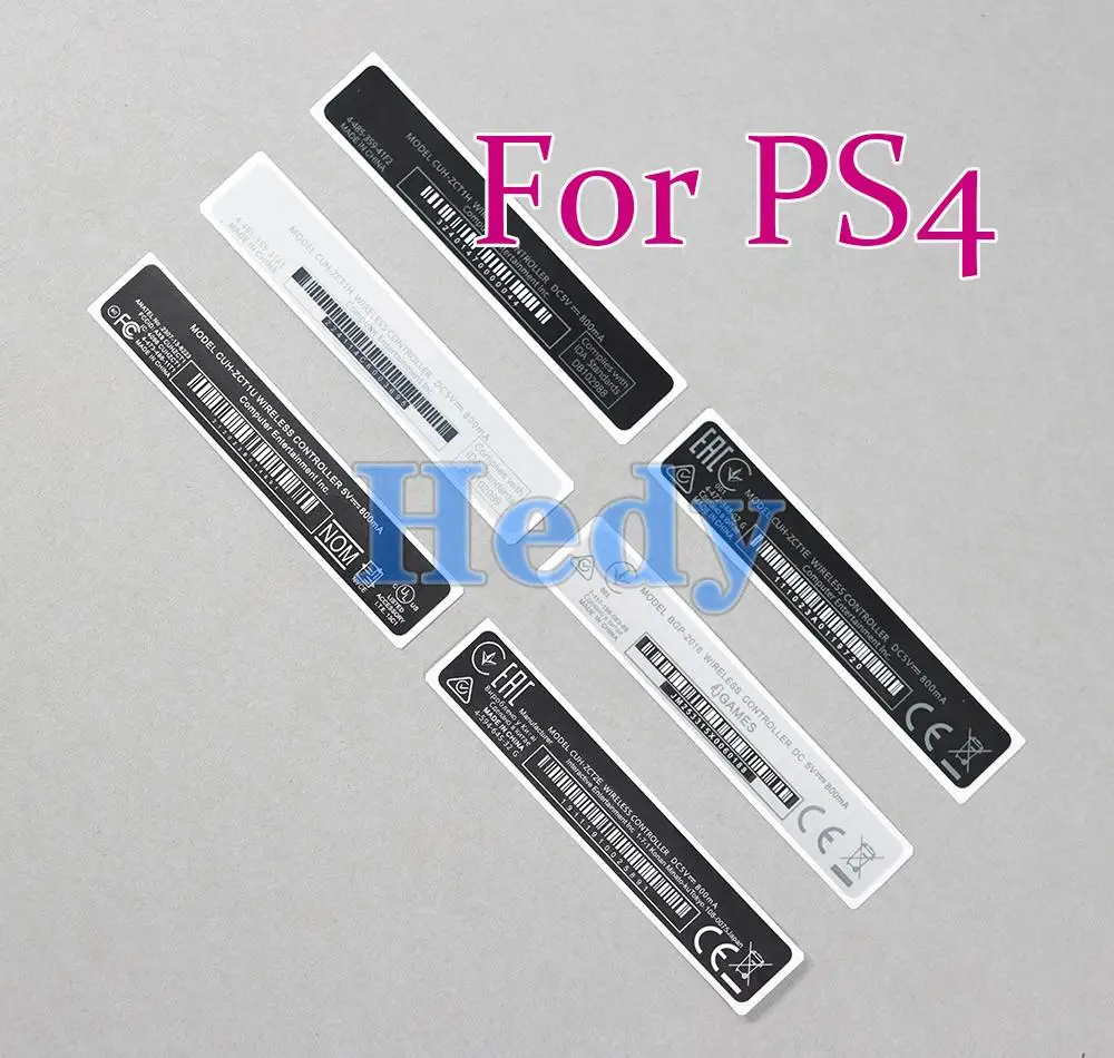 600pcs For Playstation 4 PS4 Controller housing Shell Slim Back Sticker Lable Seals FOR PS4 handle barcode stickers