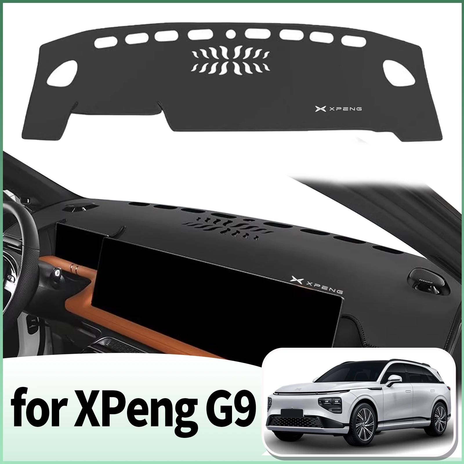 

fit for XPeng G9 2023 2024 2025 Car Dashmat Accessories Dashboard Cover Pad DashMat Sunshade Protective Carpet
