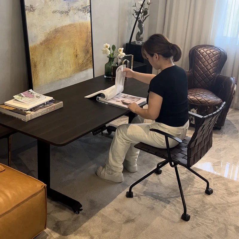 Conference Standing Office Desk Minimalist Nordic Gaming Computer Office Desk Aesthetic Long Meuble Bureau Unique Furniture