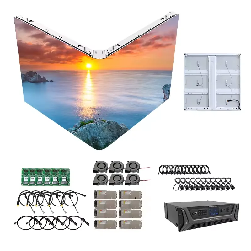 3840 هرتز/ثانية HD معدل التحديث مخصص سطوع عالية مقاوم للماء ثلاثية الأبعاد الزاوية LED جدار الفيديو في الهواء الطلق لوحة عرض إعلانات