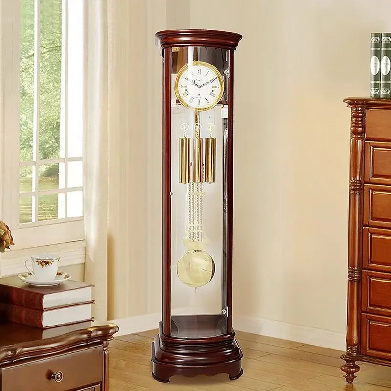 Mechanical floor clock German Helmler Chinese living room home desktop large seat clock European old-fashioned pendulum clock
