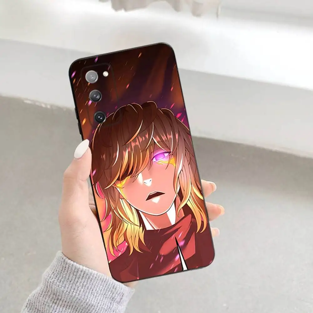 حافظة هاتف The Beginning After End لهاتف Samsung S 25,24,23,22,30,21,10,9,Ultra,Plus,Lite,FE,4,5G حافظة سوداء ناعمة