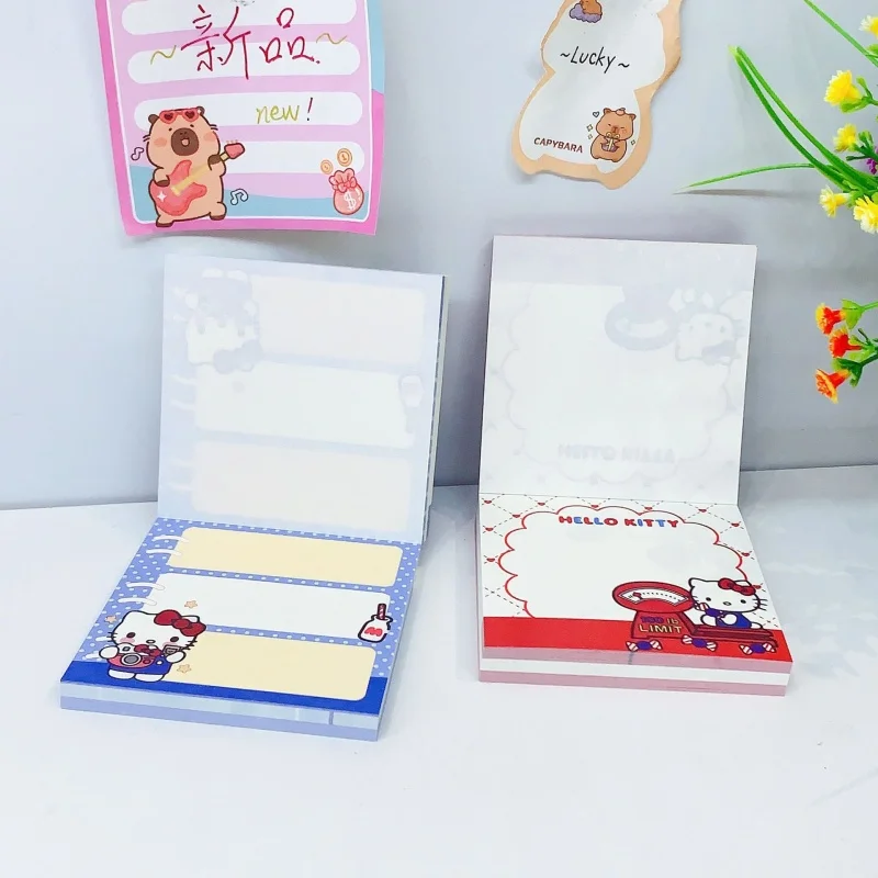

6PCS/ лот KAWAII SANRIO KITTY MEMO PAD CREATIVE N TIMES STATIONERY LABEL NOTEPAD закладка POST SCHOOL SUPPLY
