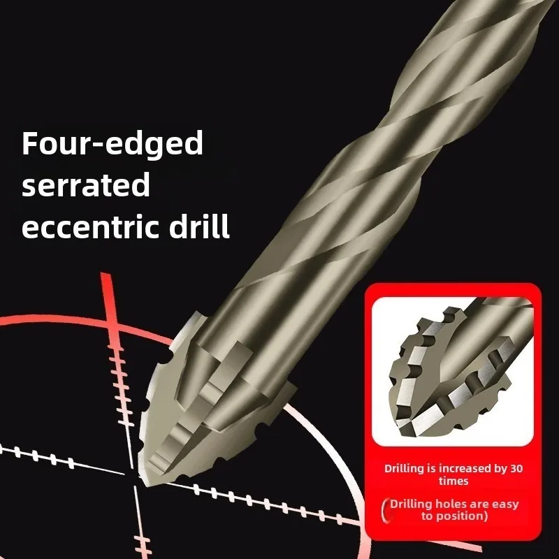 New four edged serrated eccentric  bit for dry drilling of all ceramic tiles ceramic glass marble concrete stainless steel stone