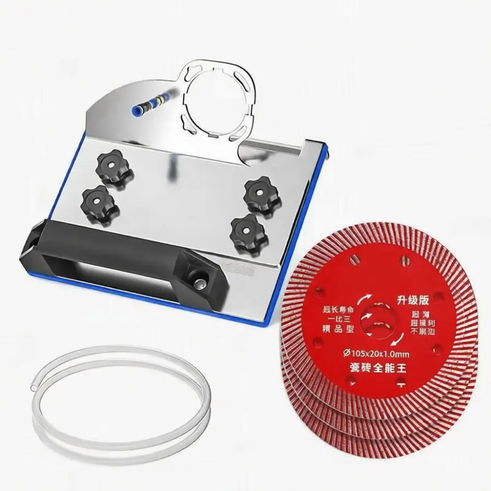 Professional Ceramic Tile Chamfering Device Stainless Steel Holder For 100 Angle Grinder Precision Corner Cutting Support