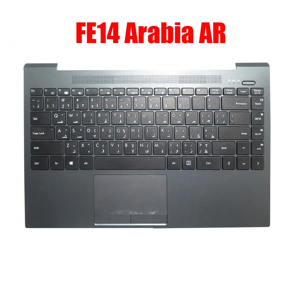 Arabia AR Laptop Palmrest For VAIO FE14 Gray Blue With Touchpad Black Keyboard Upper Case New