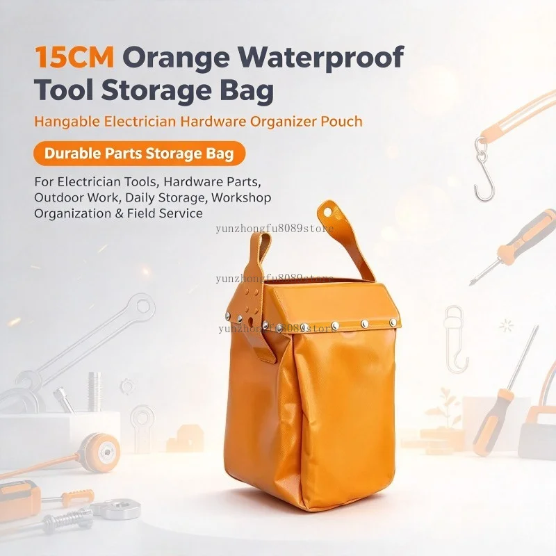 Electric Hoist Chain Storage Bag Wide‑mouth Wear‑resistant Ring‑Chain Hoist Collecting Bag Crane Lifting Accessory