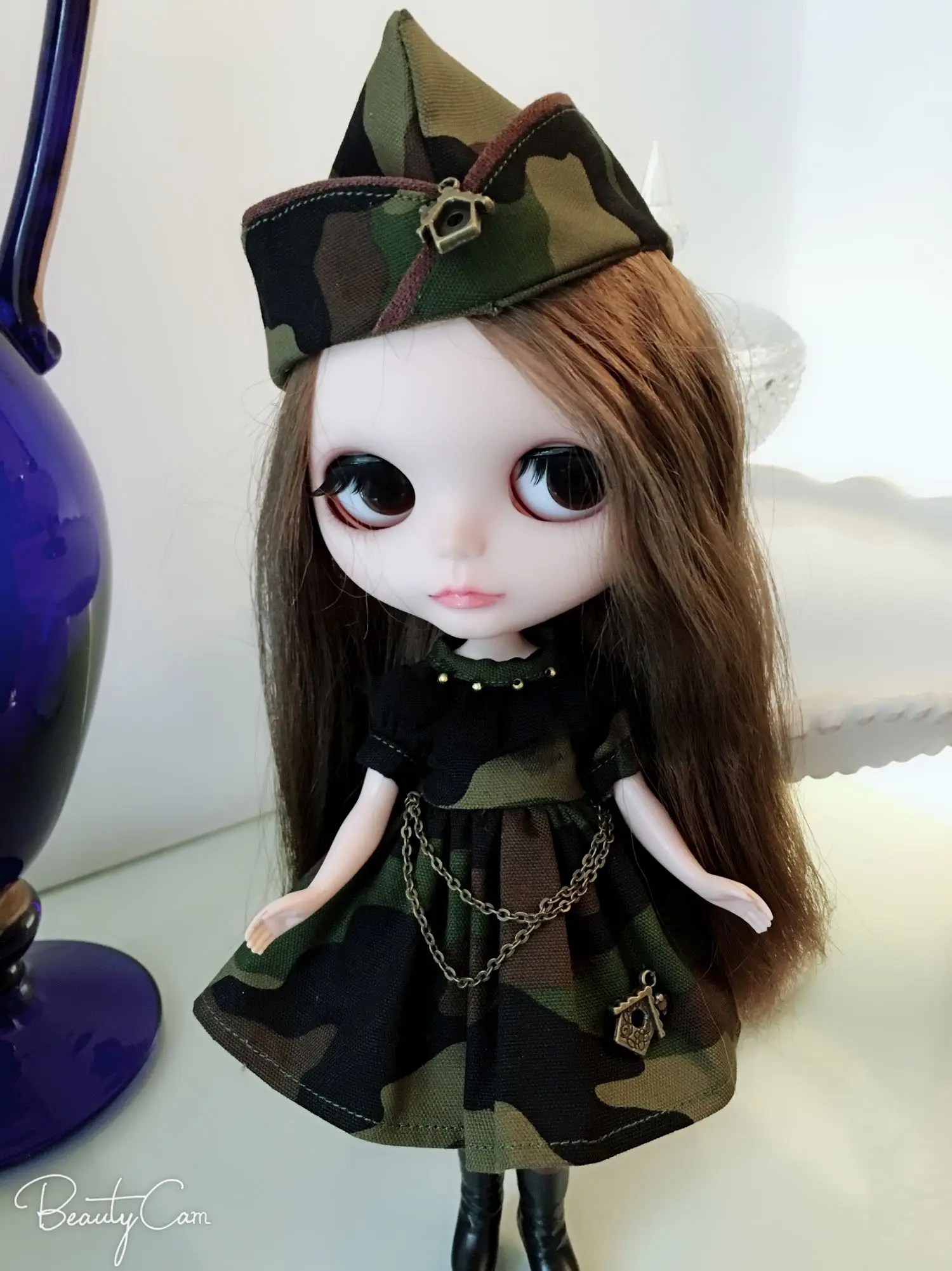 

Blythe dress 1/6 Fatigues dress 30cm bjd toy cloth (Fit for Pullip,Ob24, Licca)