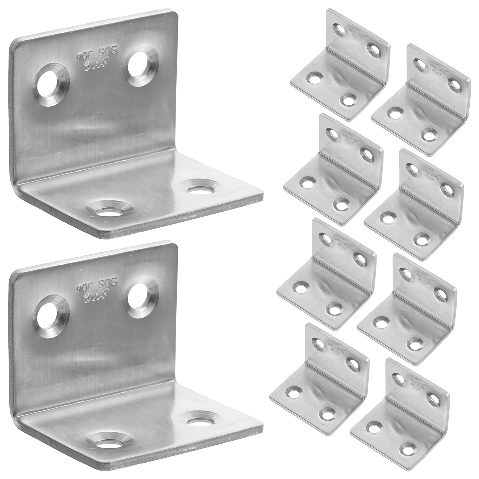 

10 Pcs Steel Bracket L shaped Brackets for Wood Metal Shelves Reusable Angle Angle Brackets For Wood Bracket Hardware