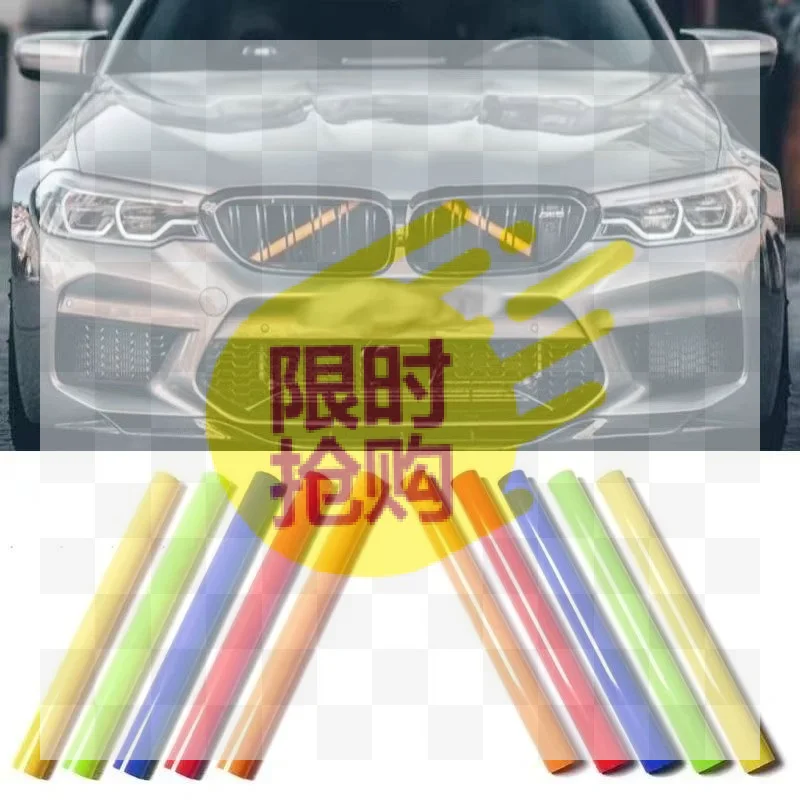 【CMO】2Pcs Universal Multicolor Car Front Grille Trim Strips Waterproof Easy Installation Perfect For Exterior Styling