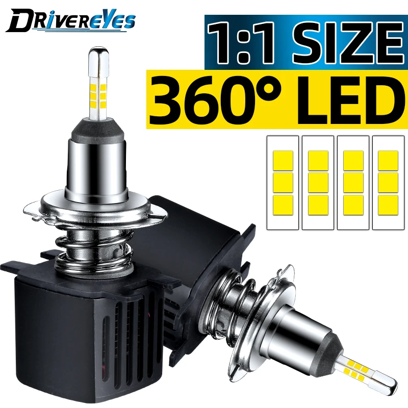 

H7 H4 H1 LED Headlights Canbus 3D 360 CSP H11 H8 H9 HB3 9005 HB4 9006 6000K White STG PTF Car Lights DRL 12V Led Lights Fog Lamp