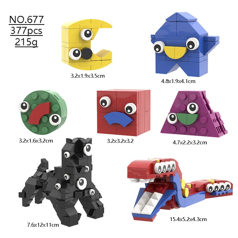 The Amazing Digital Circus Anime Figures Building Block Horror Game Cartoon Cute Doll Model Set Toys for Kids Gifts