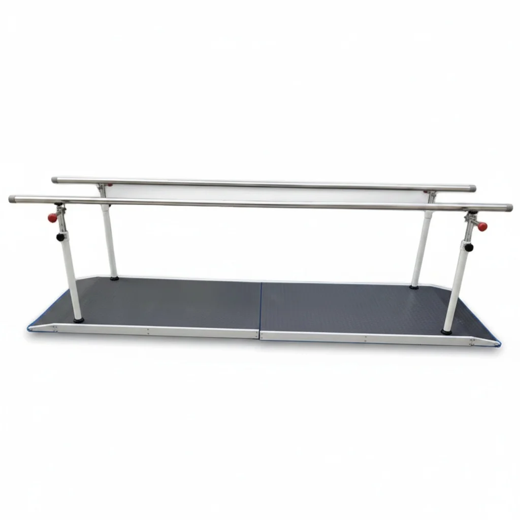 

Rehabilitation Parallel Bars, 302 x 115 x 79-123 cm, Physical Therapy Equipment, Balance Walking Training, Leg Exercise