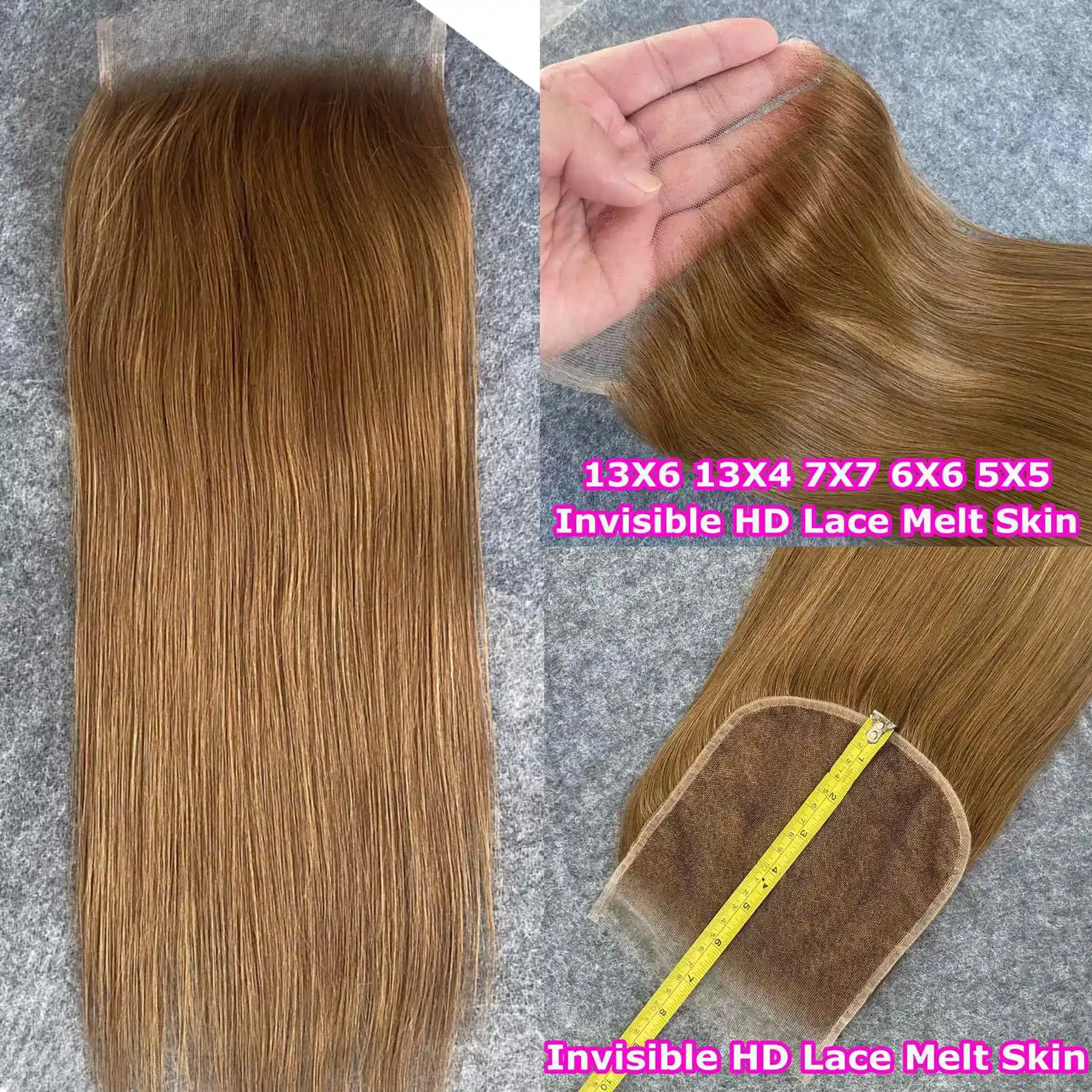 Ultra Fitted HD Lace Frontal 13x6 Invisible HD Lace Full Frontal Only 7x7 6x6 Straight Pre Plucked Natural Hairline Human Hair