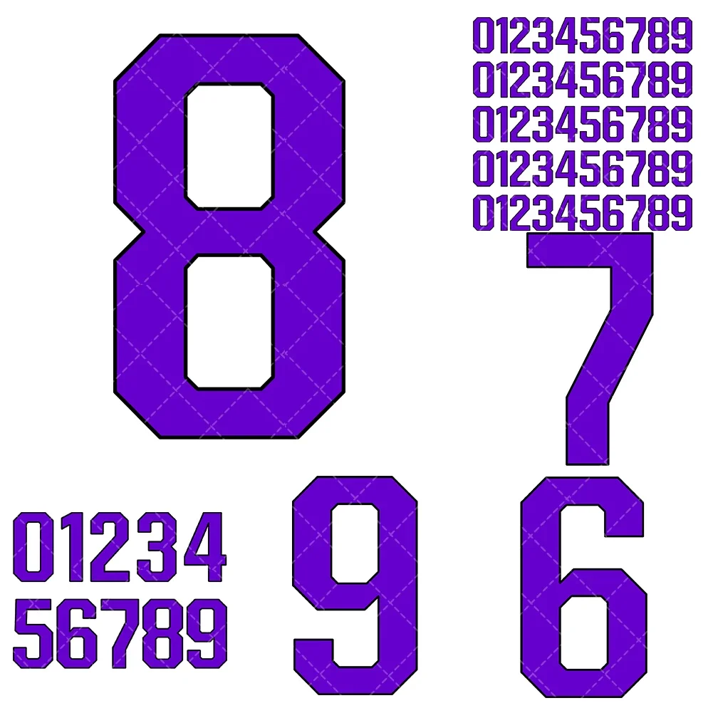 Sports Numbers Purp…