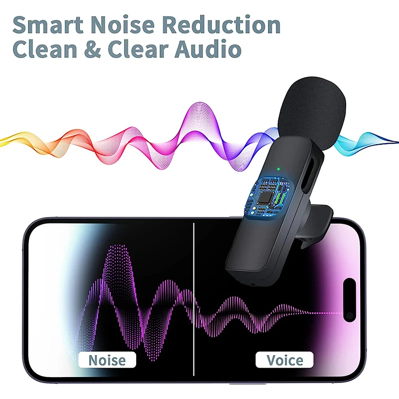 K9 Lapel Mini Wireless Streaming Microphone Lavalier Lapela Microfone Sem Fio For The Iphone Android Mobile Cell Phone PC Vlog