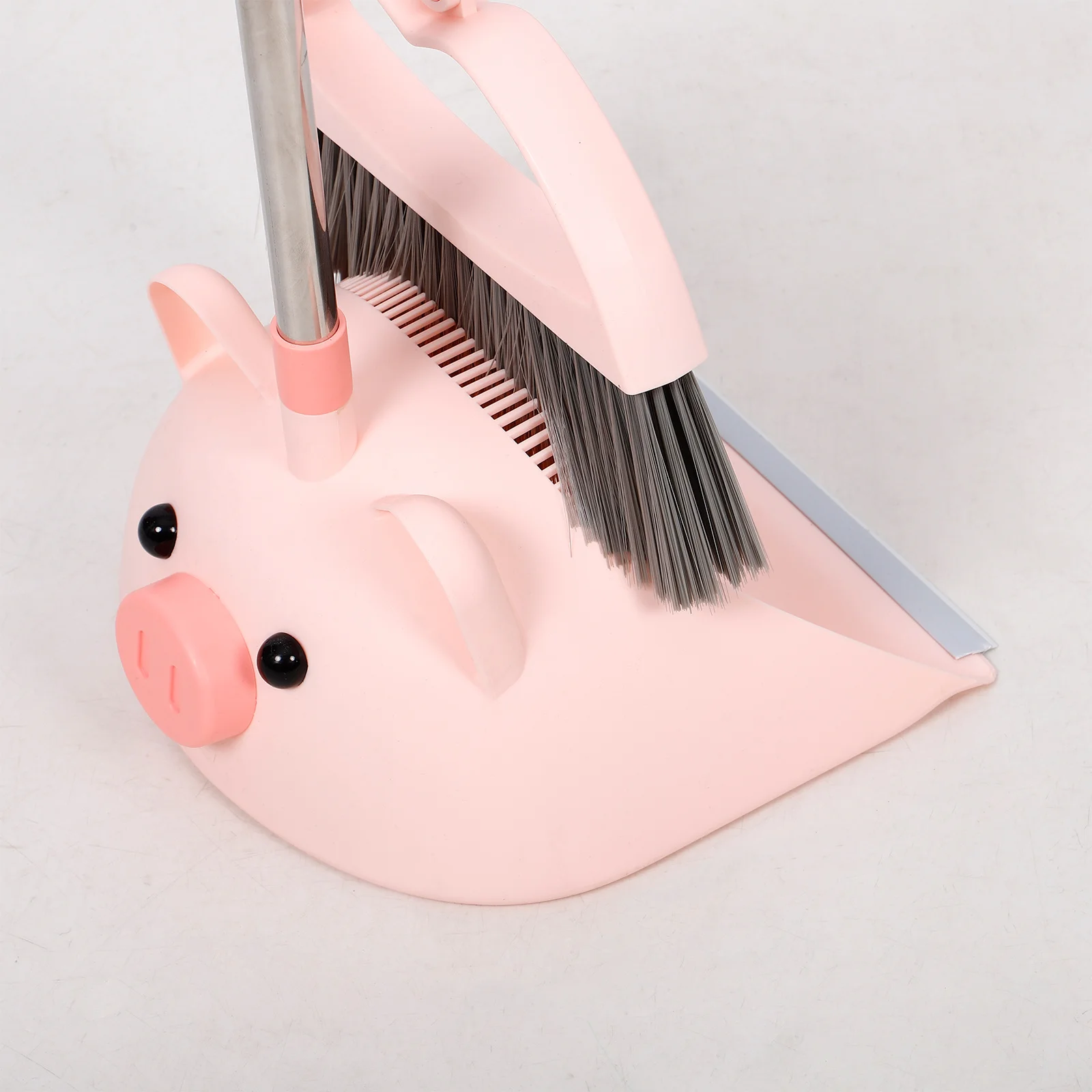 

1Set Cleaning Broom Dustpan Plastic Set Lightweight Small Housekeeping Tool Safe for Parent Fun
