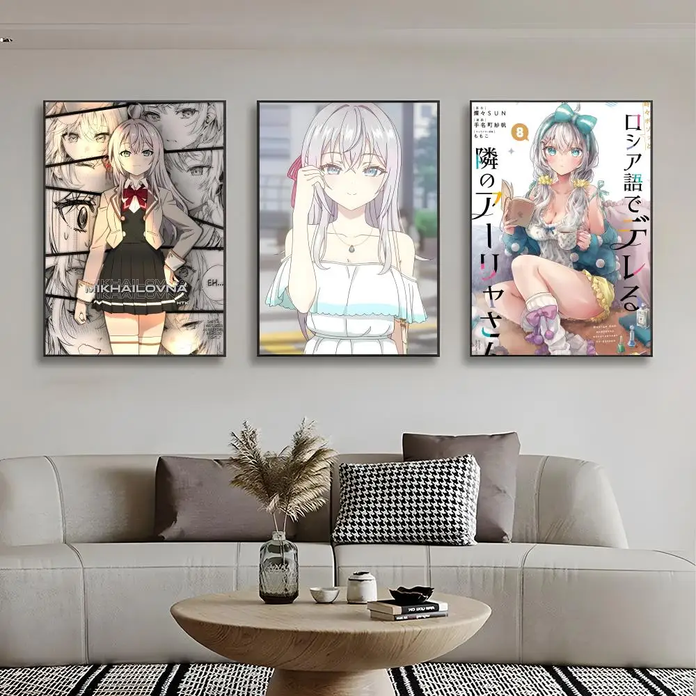 Romantic Comedic A-Alya Sometimes Hides Poster High-definition stickers ideal gifts for living rooms hallways