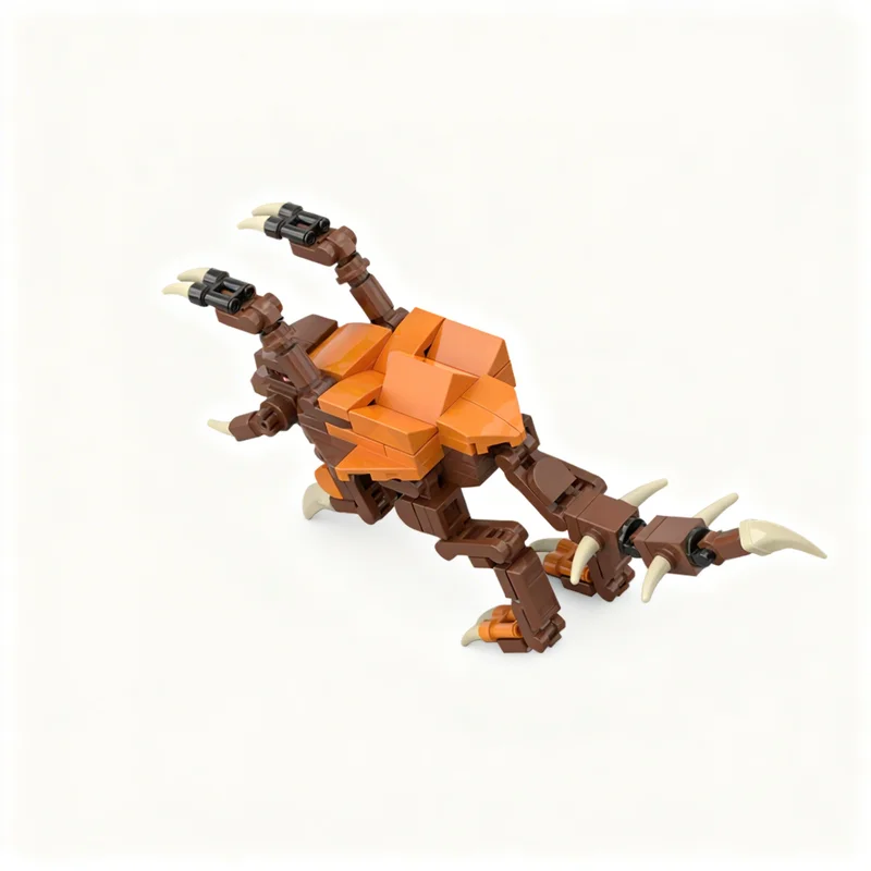 114pcs MOC Zerg Zergling Game Display Model Building Blocks Home Decor Desk Shelf Accent Collection Displayable Gift For Adults