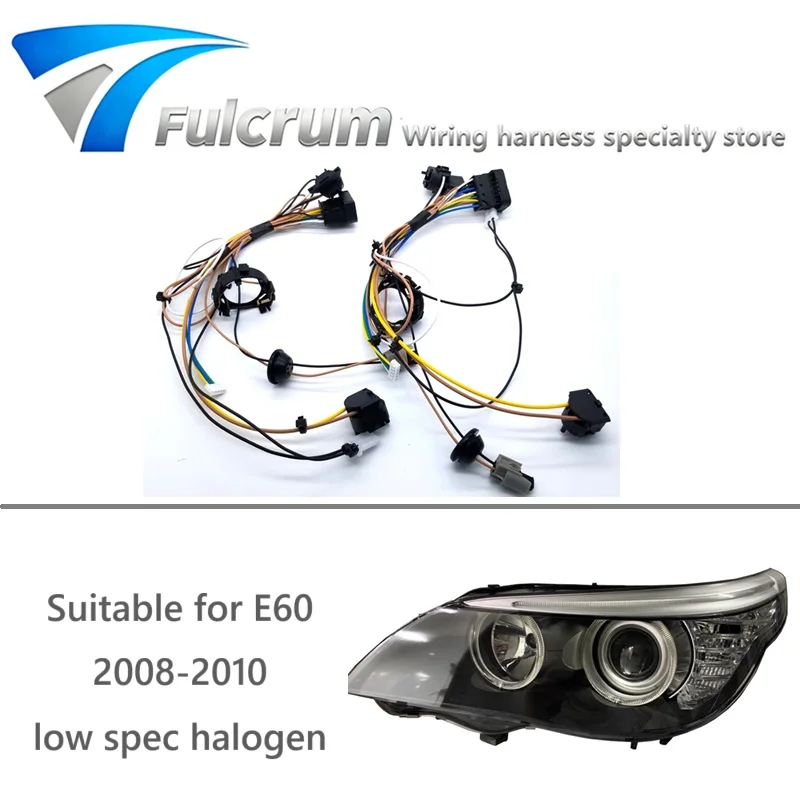 

Подходит для BMW 5 серии E60 E61 2008-2010, жгут проводов галогенных фар, внутренний жгут проводов, жгут проводов в сборе