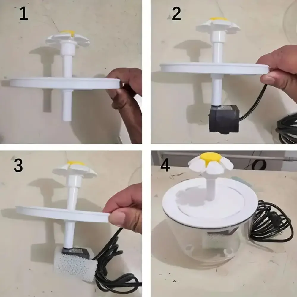 Pets Water Fountain Auto Filter USB Electric Mute Cat Drinker Bowl 1200mL Recirculate Filtring Drinker for Cats Water Dispenser