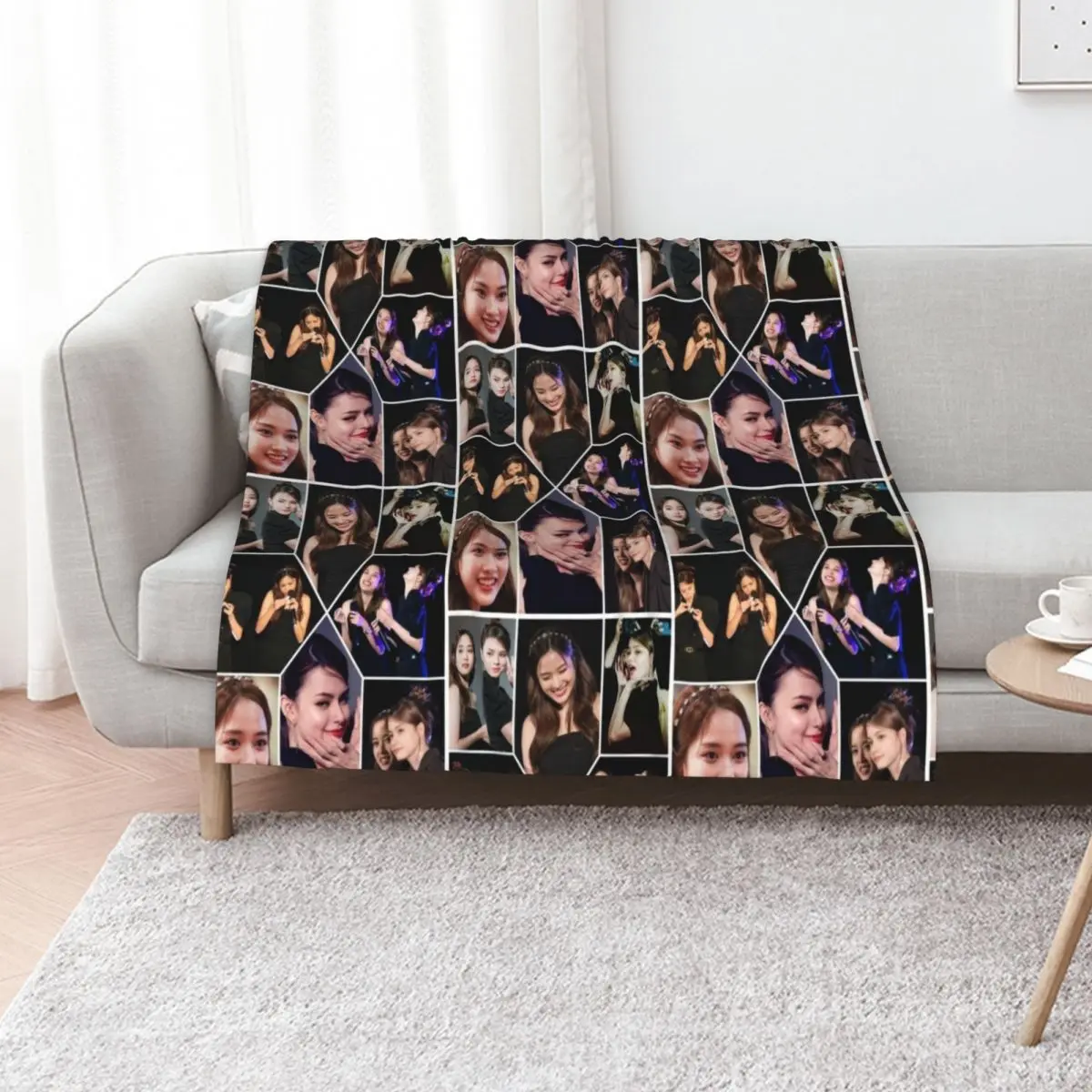 Haunting in black Throw Blanket Picnic Nap Luxury Brand wednesday Sofa Throw Summer Beddings Blankets
