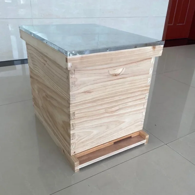 Langstroth Kit Complete Beekeeping Beehive Set, With 10 Frames And 2 Layers