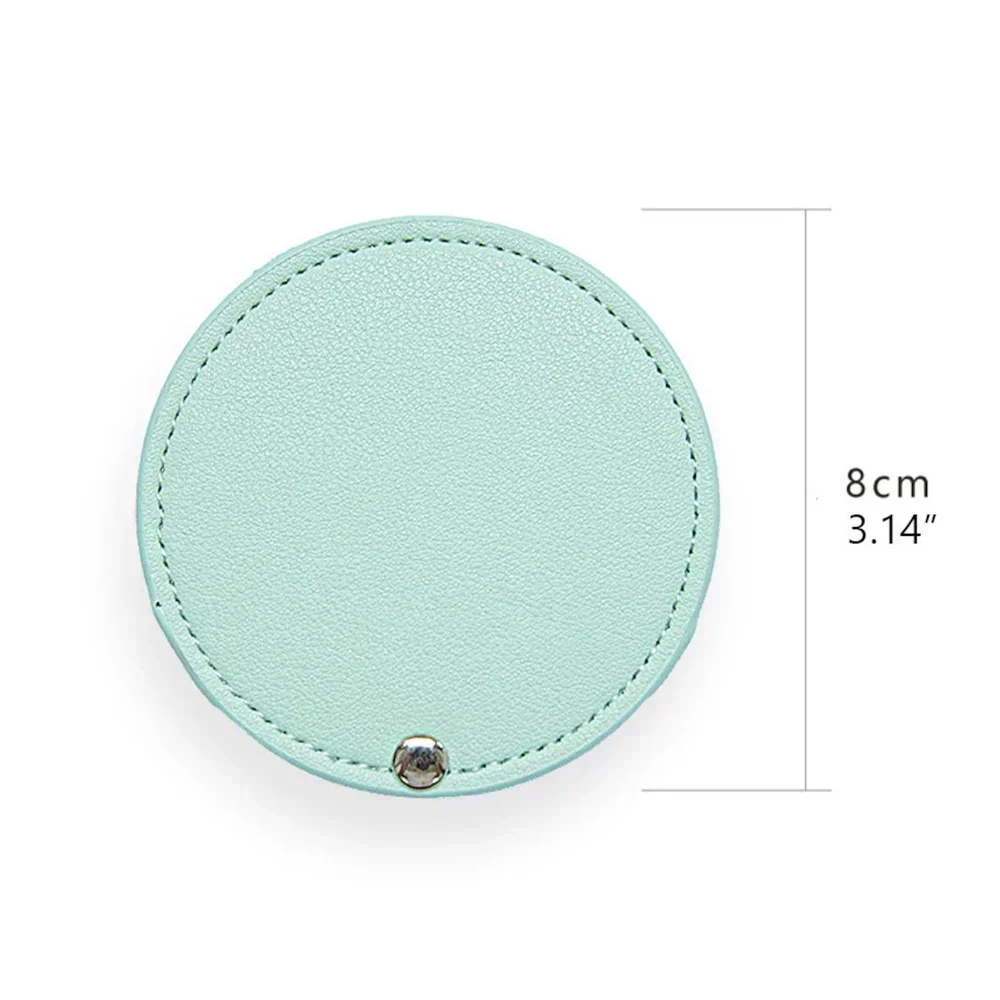 Personalized Leather Pocket Mirror Mini Travel Handheld Portable Makeup Mirrors Wedding Bridesmaid Gift For Her Name Engraved