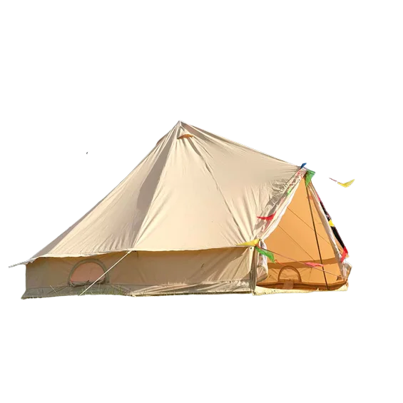 

New Style 6-8 Person Waterproof Durable Tourist Yurt Indian Style Pyramid Canvas Tent for Outdoor Events