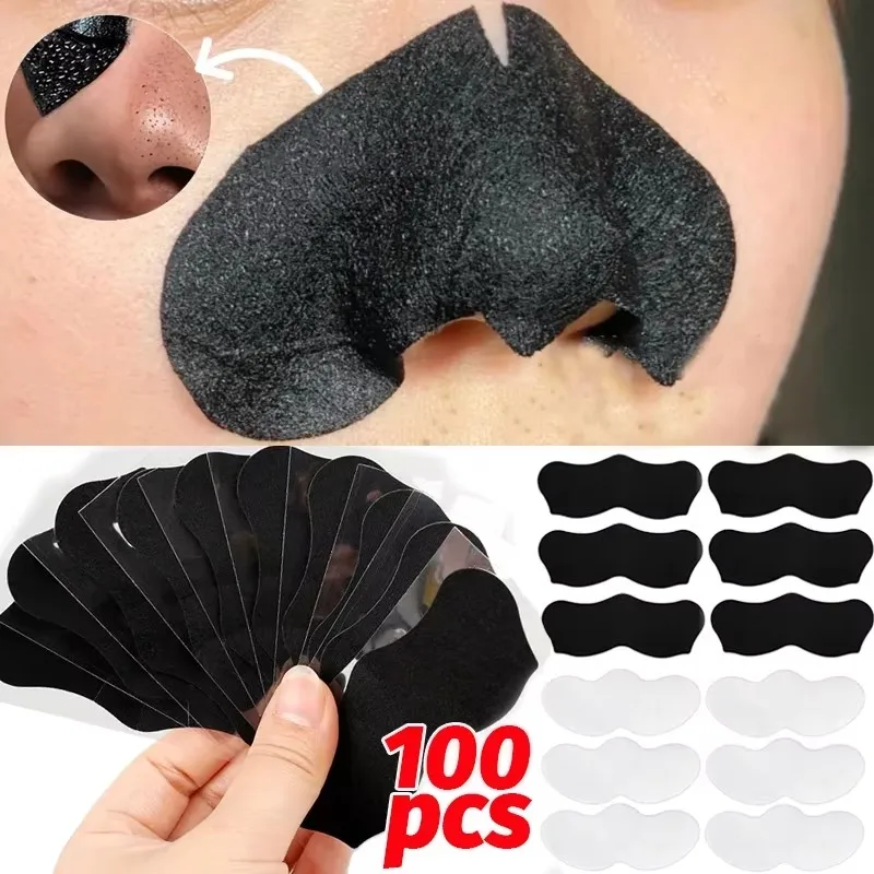 20/40/100pcs Deep Cleansing Pore Nose Black Head Removal Stickers Peel Off Blackhead Remove Mask Nasal Strips Unisex Skin Care