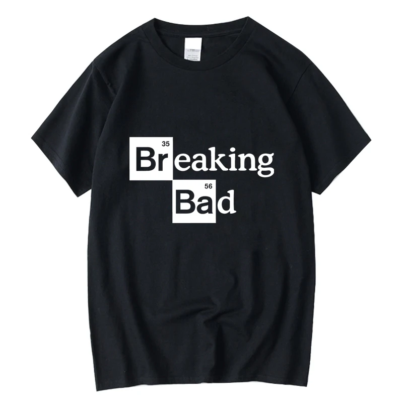 High Quality 100% Cotton Men's T-Shirt O Neck Heisenber Customizable Design Hand-Painted Unique Style Clothing