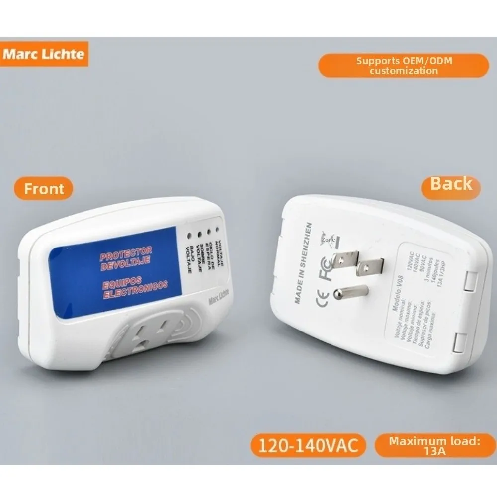 Single Outlet Surge Protector Outlet Diagnostic LEDs 15A Voltage Protector Plug Wall Outlet Surge Protector For Home Appliances