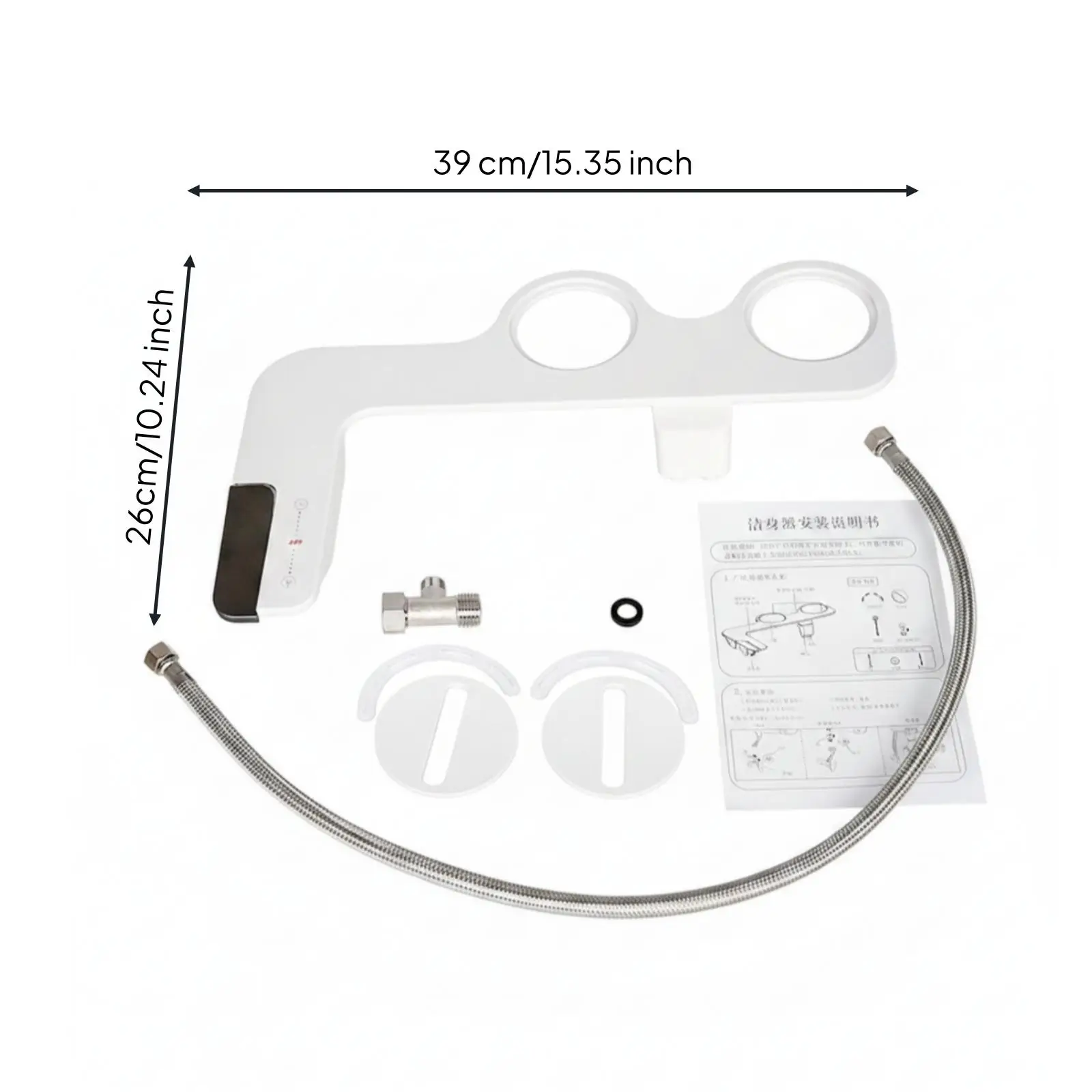 Non-Electric Bidet Attachment Slim for Apartment, Guest Bathroom
