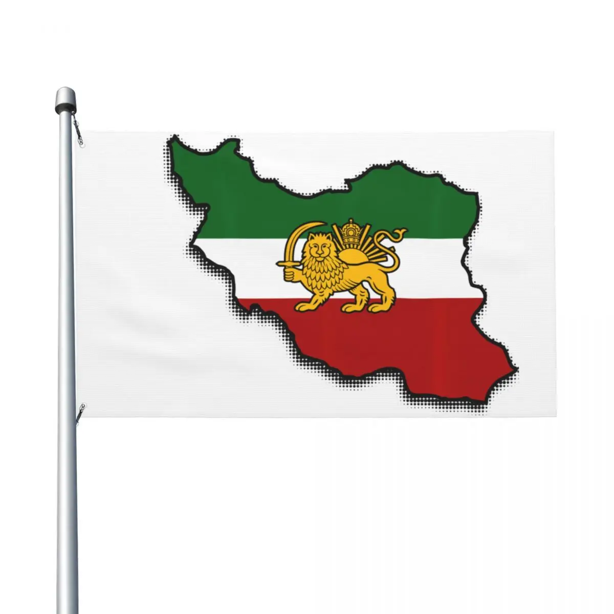 Iran Map Lion And Sun Persian Pahlavi Flag Flag Hanging Banner For Living Room Dorm Party Decor 90X150cm Funny Flags