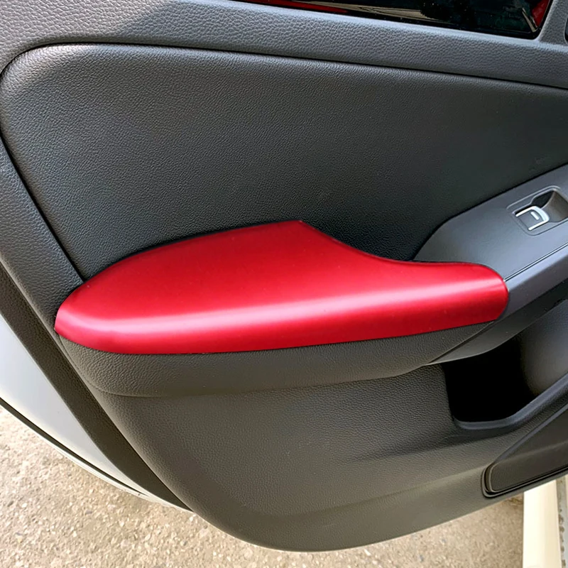 Panneau d'accoudoir de porte de voiture en Fiber de carbone, garniture de poignée, accessoires d'intérieur décoratifs pour Honda Civic 11th Gen 2021 2022 2023