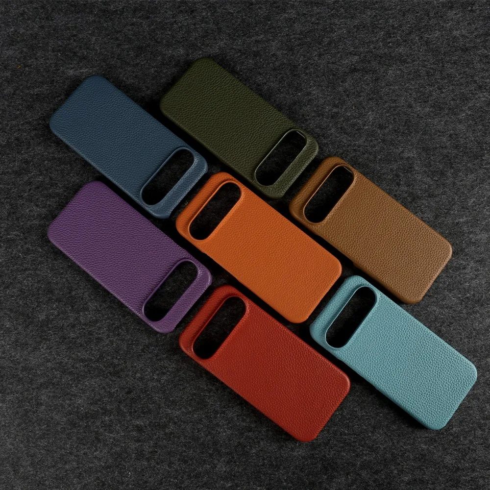 Vintag Genuine Leather Case For Google Pixel 9 Pro Case Pixel7pro 6A 6Pro 5A  8Pro Aesthetic Phone Cover Capa Back Coque Carcasa